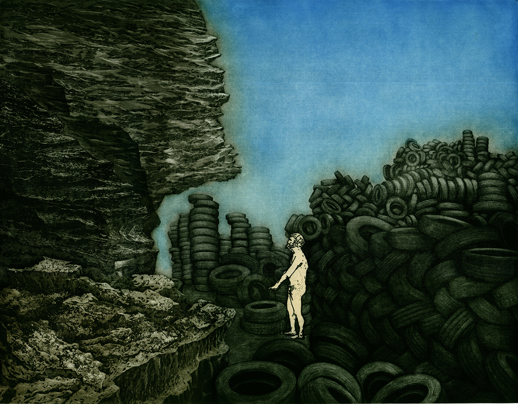 Tyred Landscape after Fred Williams